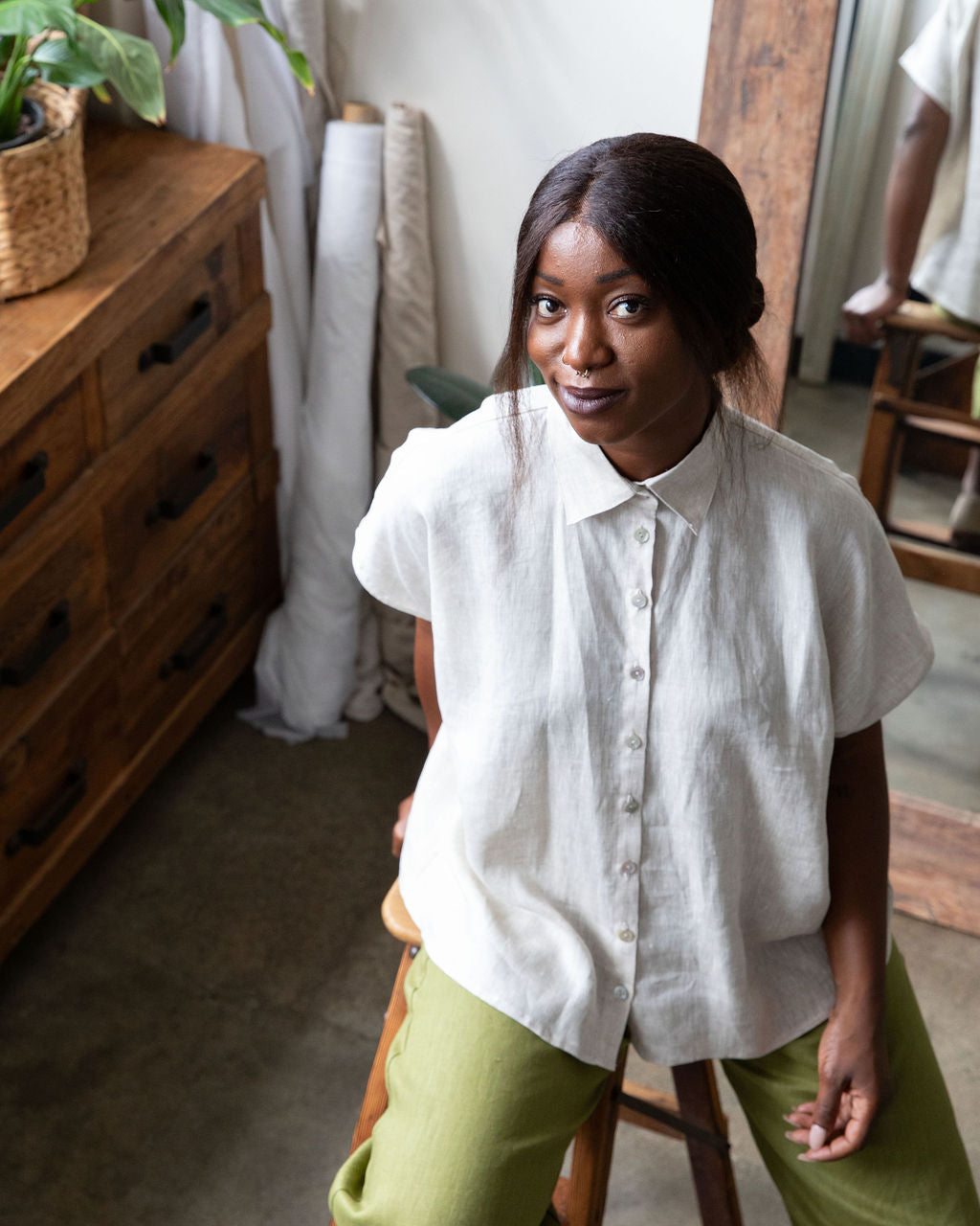Montana Shirt – Natural Linen
