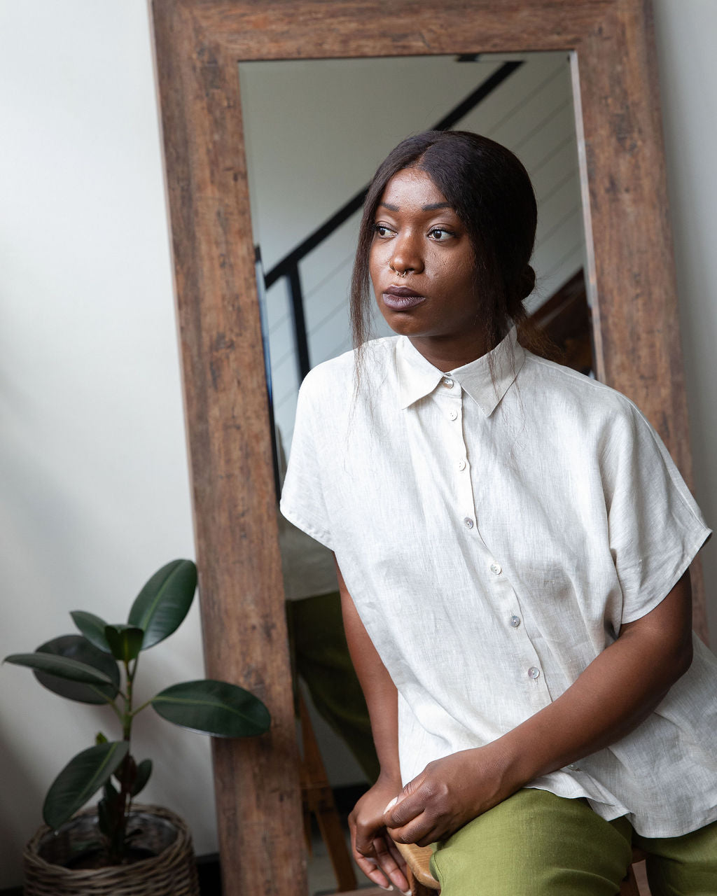 Montana Shirt – Natural Linen