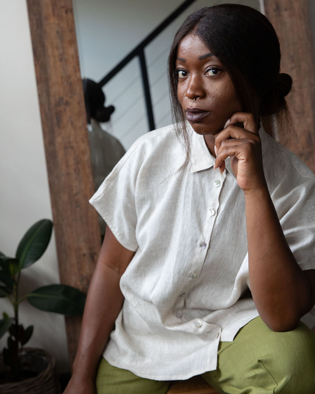 Montana Shirt – Natural Linen