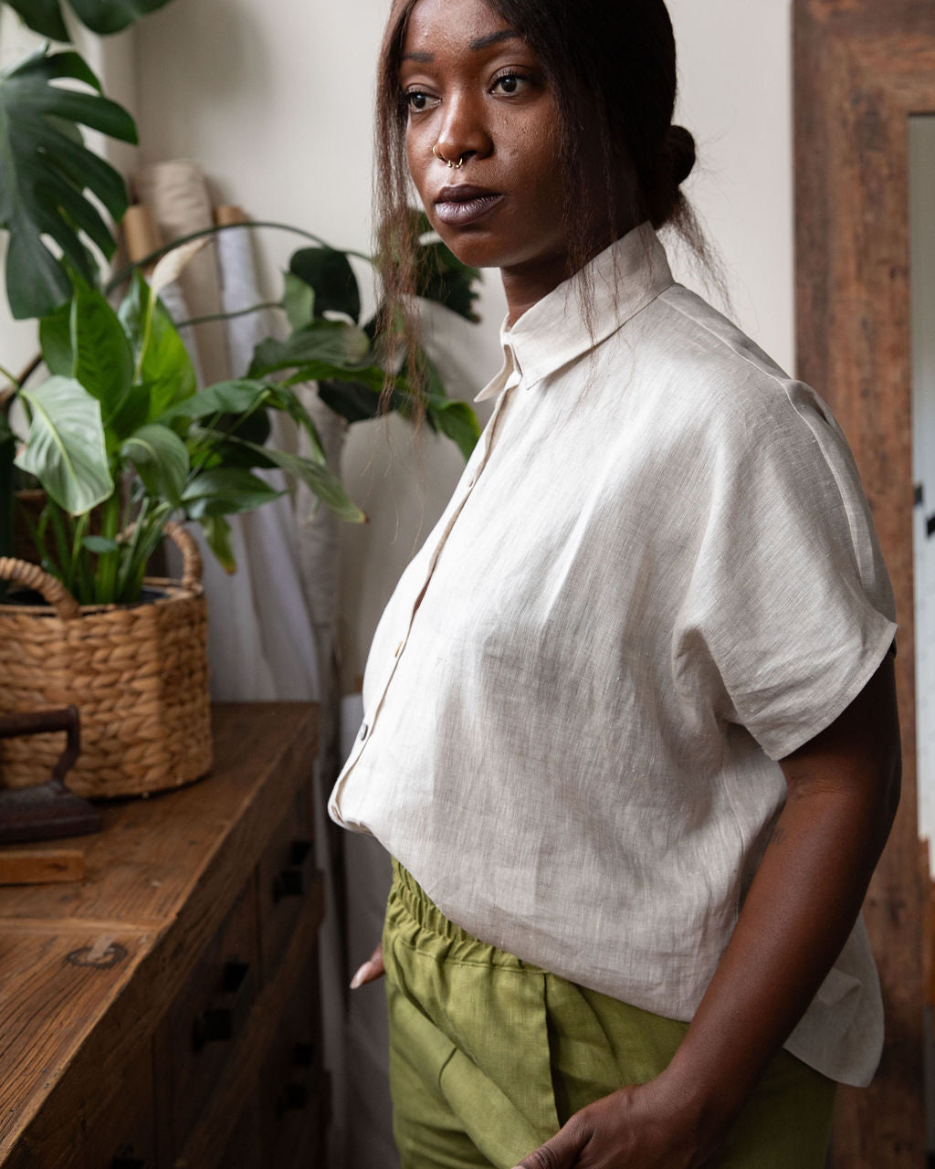 Montana Shirt – Natural Linen