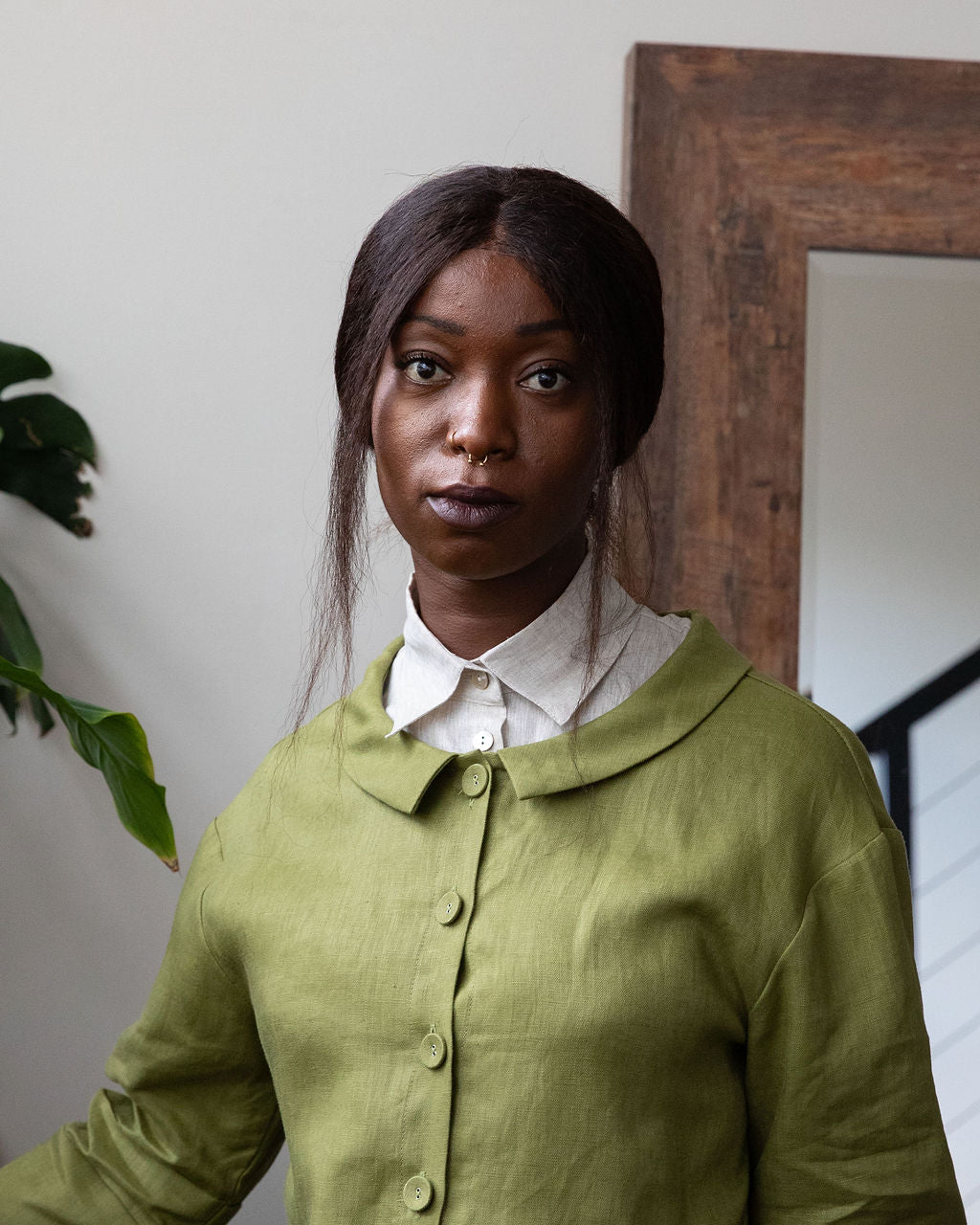 Grace Jacket - Chartreuse Linen