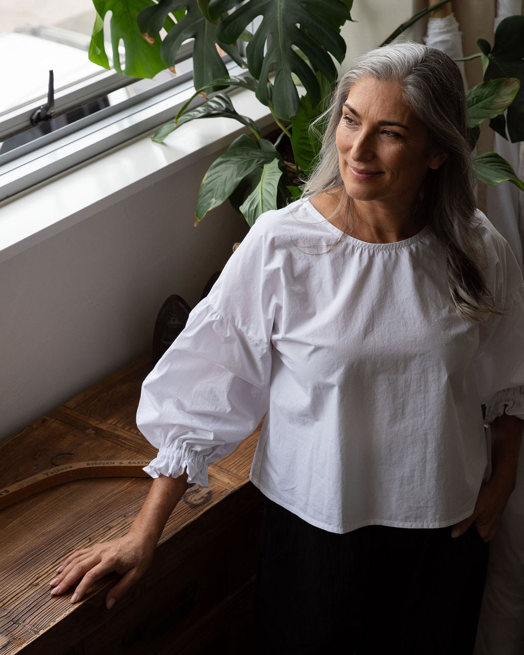 Willow top - White Cotton
