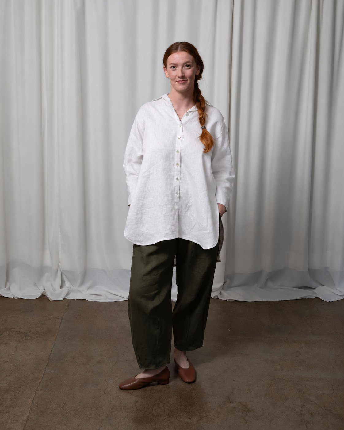 Monet White Linen Shirt - PRE ORDER (SHIPPING 7TH DECEMBER)