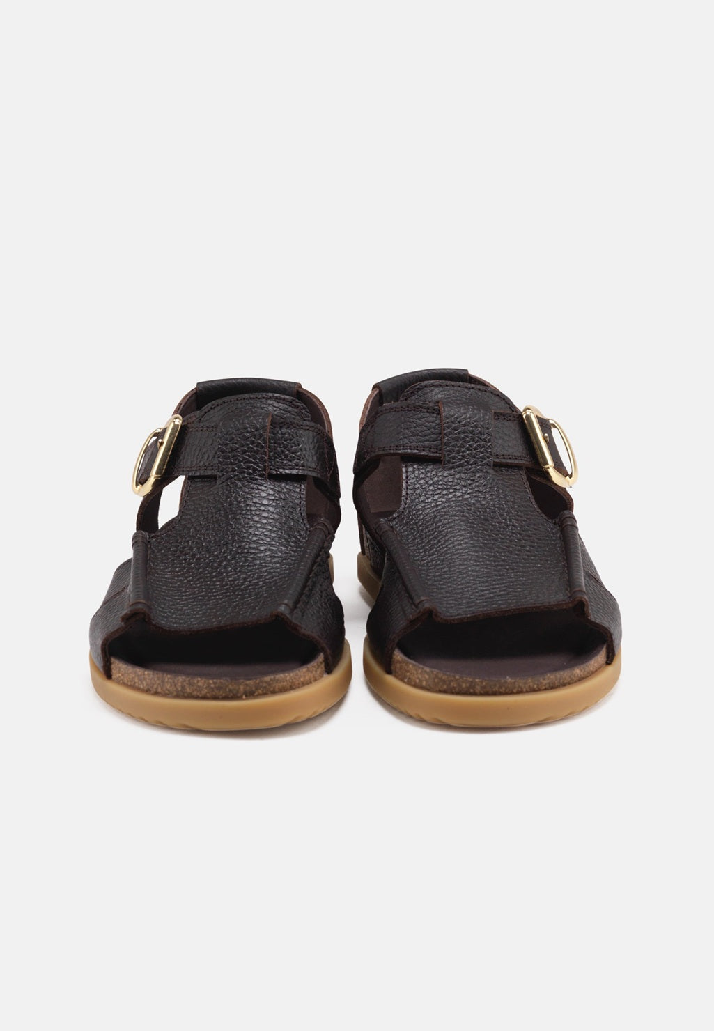 Lene Coffee Leather Sandal