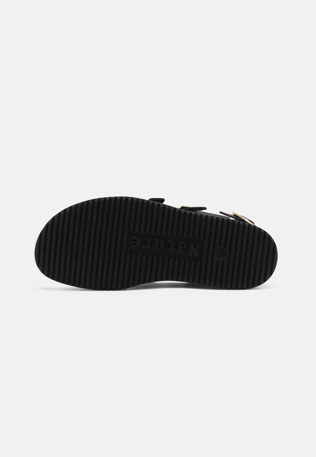 Mette Black Leather Sandal