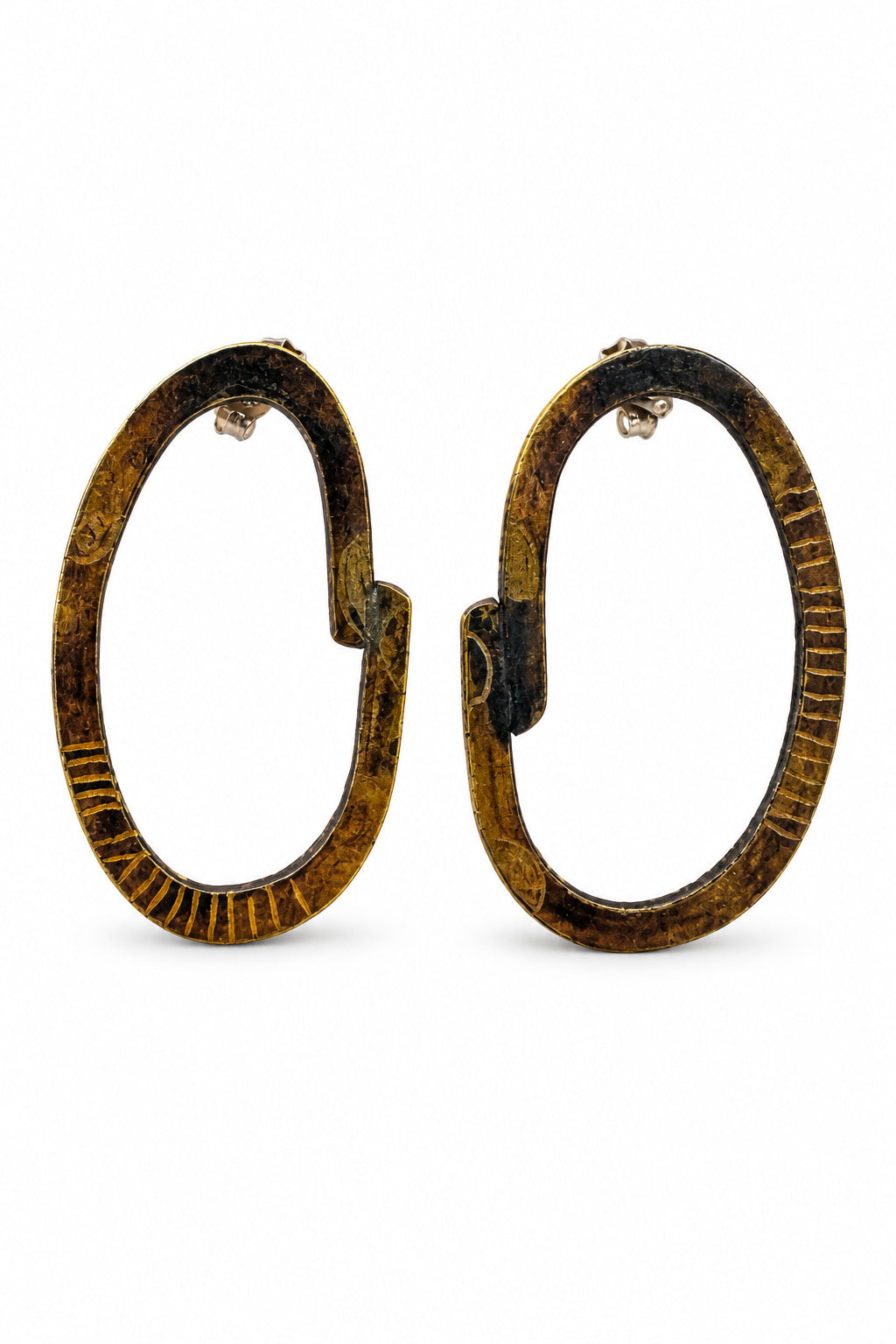 Jane Frances Reilly Brass Hoops 012