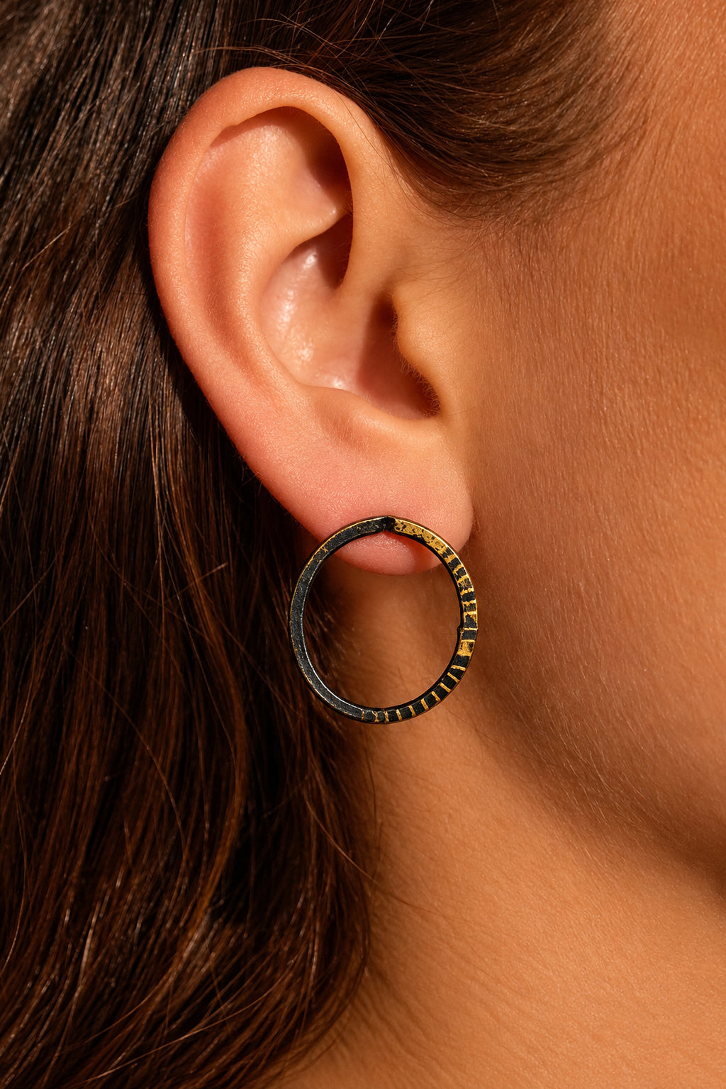Jane Frances Reilly Brass Hoops 013