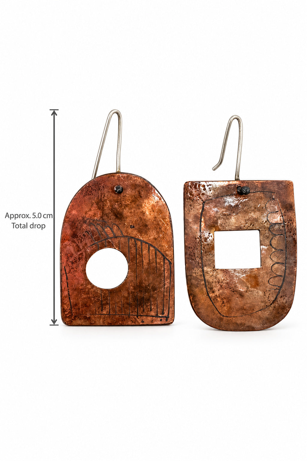 Jane Frances Reilly Copper Apron Earrings 003