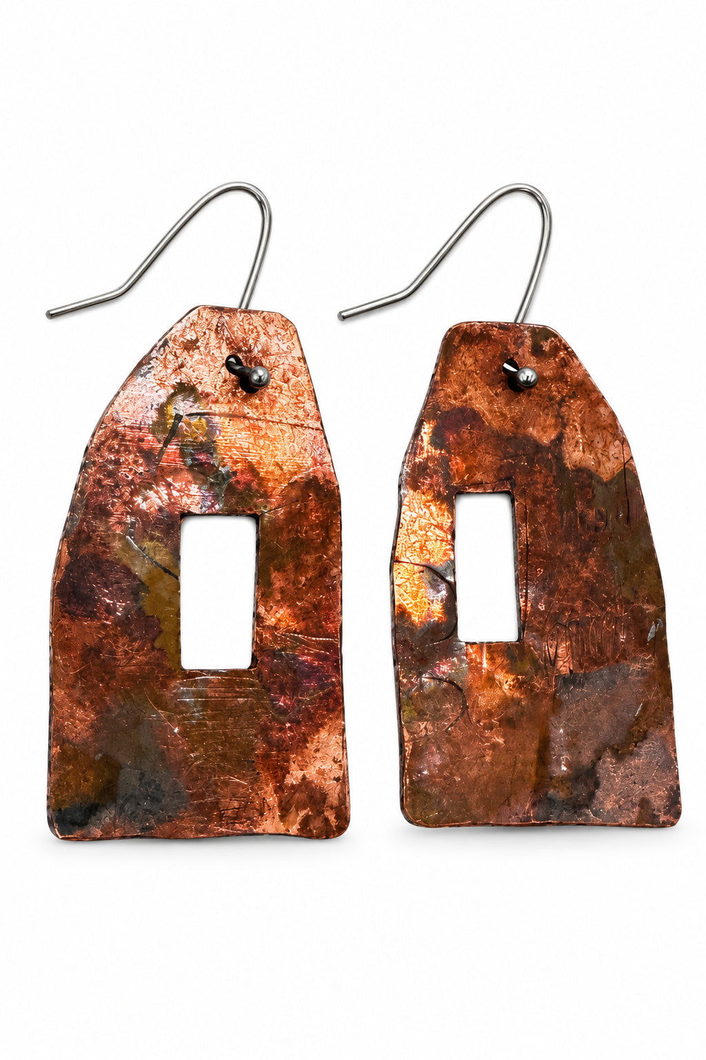 Jane Frances Reilly Copper Apron Earrings 002