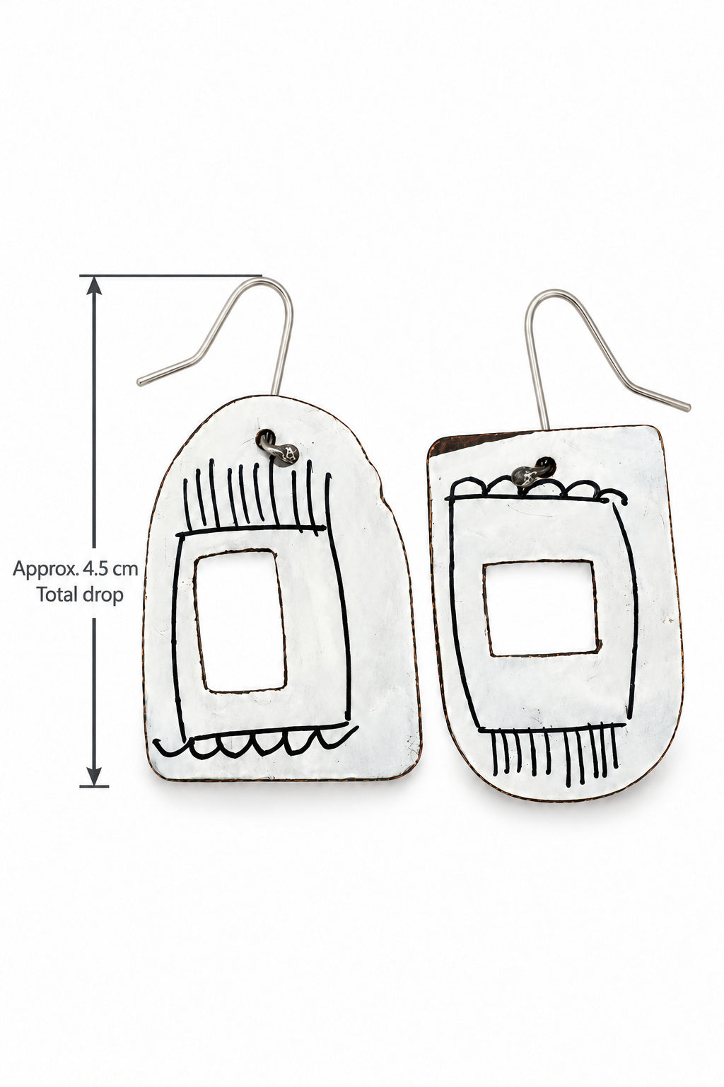 Jane Frances Reilly Painted Apron Earrings 005