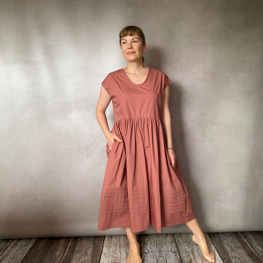 Paige Rosewood Cotton Poplin Dress